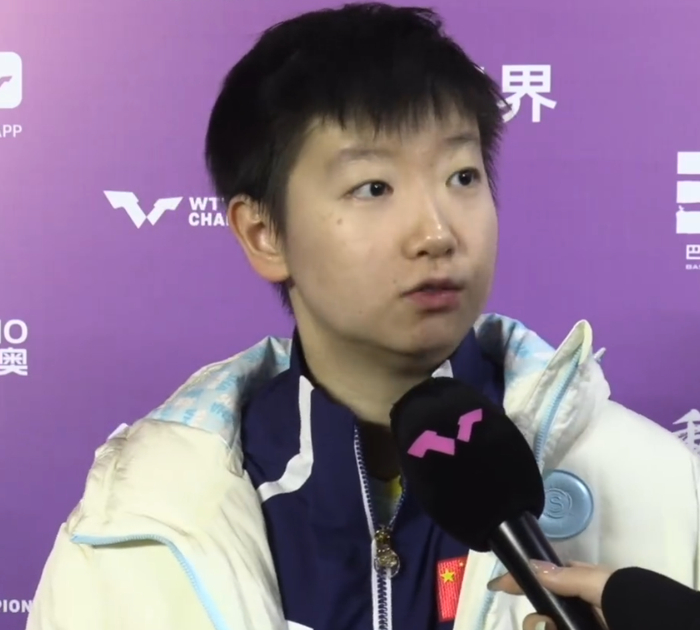 必一运动官方网站-孙颖莎3-0朱芊曦WTT官方采访！回应二三局胶着，谈目标很谦逊！|女单16强|国乒|比赛|小局|冠军赛_新浪新闻